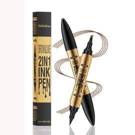 UNYOKE New Feeling Eyebrow Natural Smooth Tip Color Retain Color Won't Fall Out Crisp Vibrant Fork Double Ended 4 Prong Eyebrow Pencil, 4 Tip Eyebrow,4 Tipped Precise Brow Pen, Tiny My 4 Tip Brow,