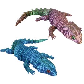 3d Printed, 3d Printed Toys, 3d Printed Animals, 3d Printed Lizardchameleon, 3d Printed Animals, Articulated Gecko Wall Climber Fidget Toy For Stress Relief, Office & Home Decor, For All Ages