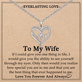 EYQV Gifts for Wife Neckalce Mothers Day Christmas Valentines Anniversary Birthday Gifts for Wife from Husband, Stocking Stuffers for Her Women Adults Presents