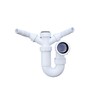 Universal Telescopic Adjustable Twin Nozzle Swivel P Trap - 40mm