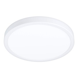 EGLO Fueva 5 LED Ceiling Light, Diameter 28.5 cm, Surface-Mounted Light, Bathroom Ceiling Light Made of Metal in White and Plastic Light Surface in White, Bathroom Lamp, LED Surface Light, Neutral