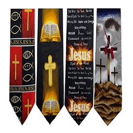 Steven Harris Pack Of 4 Mens Christian Religious Neckties