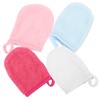 Baluue Sets Makeup Remover Wash Mitts Reusable Face Exfoliator Gloves