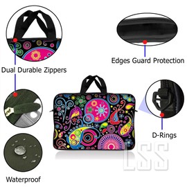 Laptop Skin Shop 15" - 15.6" Neoprene Laptop Sleeve Bag Carrying Case with Handle - Art Design