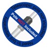 Poolvio Professional 17.5" Floor & Wall Pool Cleaning Brush with