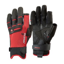 Musto Perfomance Sailing Yachting and Dinghy Long Finger Gloves Red - Adult Unisex - Lightweight Breathable - Lightweight Stretch