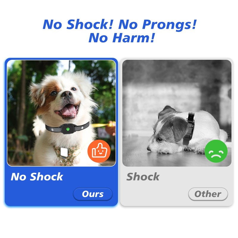 No Shock Dog Training Collar with Remote 2600Ft, Ultra-Small Training