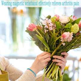 YINOX Magnetic Therapy Arthritis Copper Bracelet for Women, Effectively Relieves Arthritis and Wrist Pain, Inlaid with Turkish Turquoise, Combines Fashion and Health (3500 Gauss) (A)