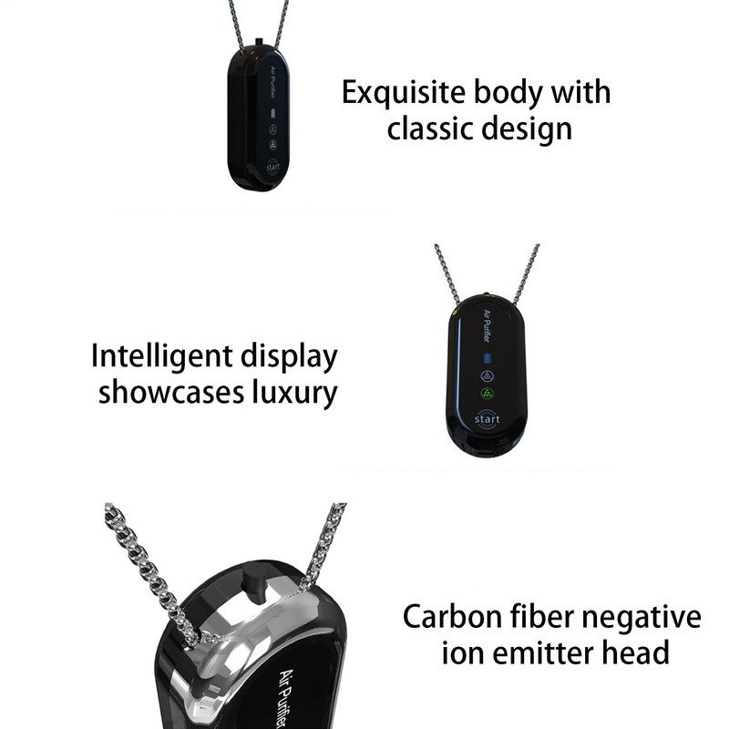 Wearable Air Purifier | Portable Tiny Air Ionizer Necklace |