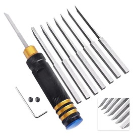 [Cicogna] Sujibori Chisel 7 Blade Set, Plastic Model Gunpla, Line Scriber Muscle Carving Chisel, 0.004, 0.02, 0.02, 0.02, 0.03, 0.03, 0.03, 0.03, 0.03, 0.04, 0.03, 0.04, 0.03, 0.04, 0.03, 0.04, 0.04,