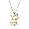 Modern Fox Necklace Pendant Charm, in an Organza Gift Bag