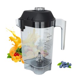 Blender Pitcher 48oz Compatible with Commercial Blenders VM0145 36019 15978 16016 VM0100A etc. Replacement 48 oz triangular Blender Container Pitcher Cup Jug -3 YR Support