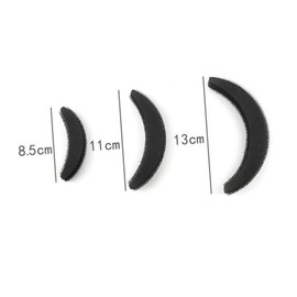 Minkissy 1set Fluffy Sponge Hair Pads Set Volume Boosting Hair Styling Tools for Types Lightweight and Combs for Effortless and Root Volume