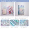 zenoco Sealing Book, Transparent Binder for Girls, A6, 6 Holes,