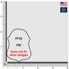 Perfect Fit FBI Belt Clip Badge Holder with Pocket and