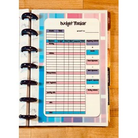 Handmade Monthly Budget Spending Tracker Dashboard Insert 4 use with MINI Happy Planner-
