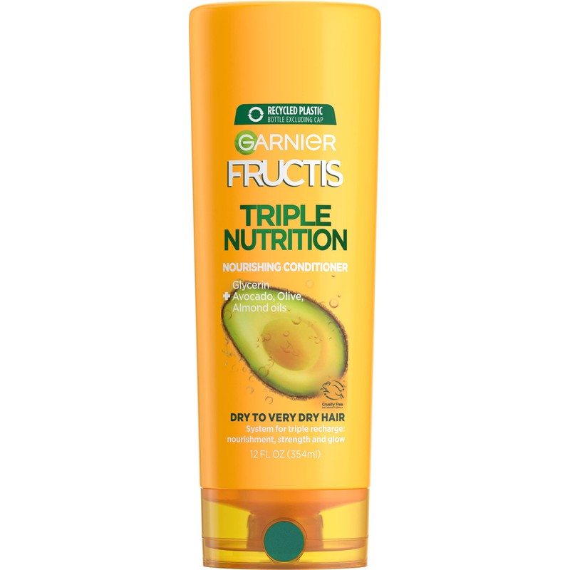 Garnier Fructis Triple Nutrition Conditioner, Dry to Very Dry Hair,