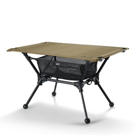 OneTigris Dipper Camping Table, Lightweight Portable Folding Table with Mesh Storage Net, High/Low Options, Ideal for Camping, Hiking, Tailgating, Beach, Picnic, Travel, Backyard