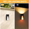 Modern Black LED Dynamic-Flame Effect Wall Lights,12W,3000K,Waterproof