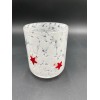 Anthropologie Icon Juice Glass Confetti Edition Red Star 17.25 Oz.