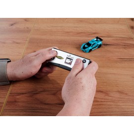 Carson 500404274 1:60 Nano Racer Striker 2.4GHz Turquoise - Remote Control Car, RC Vehicle, RC Car, Driving Time 20 Min, RC Car for Children