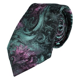 Trafalgar Men's Big and Tall Arcane Storm Silk Novelty Neck Tie, Multiple