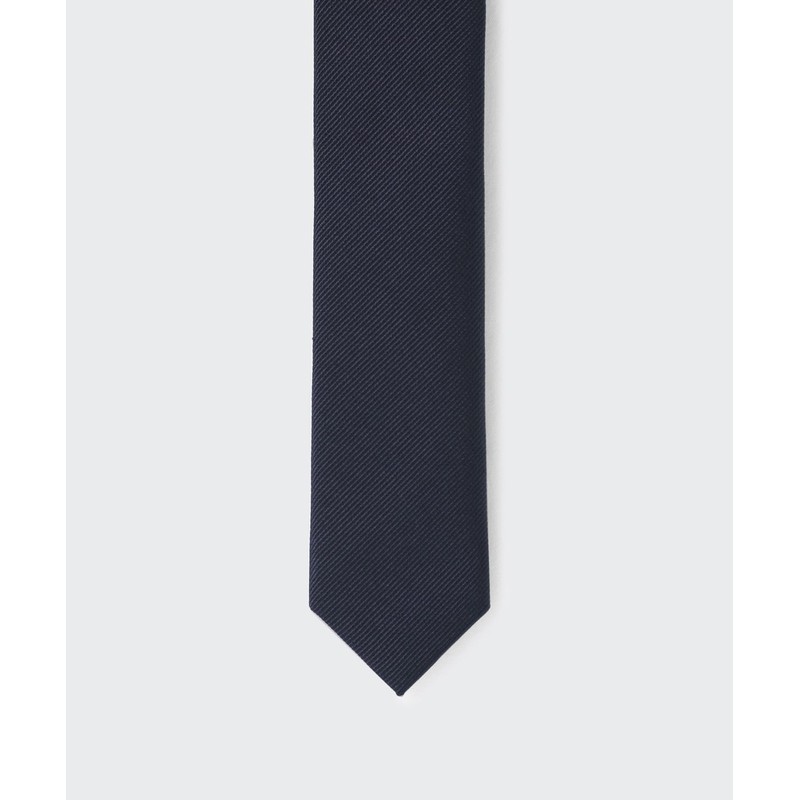 Musinsa Standard Silk Slim Solid Tie [Dark Navy]
