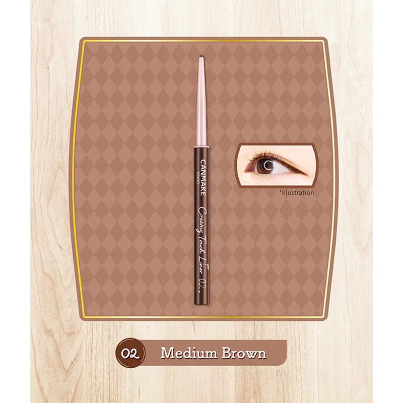 CANMAKE Creamy Touch Liner 1.5mm Slim Eyeliner (0.09 g) (02