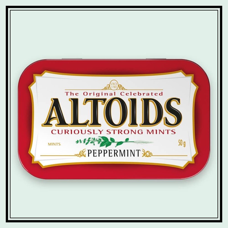 Altoids Peppermint Mints 3.52 Ounce Strong Breath Freshener Pack Of
