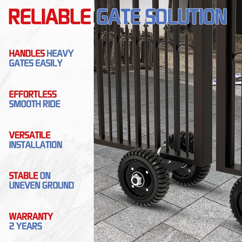 USCaster Rolling Gate Wheel for Sliding, Chain Link, Metal Fences