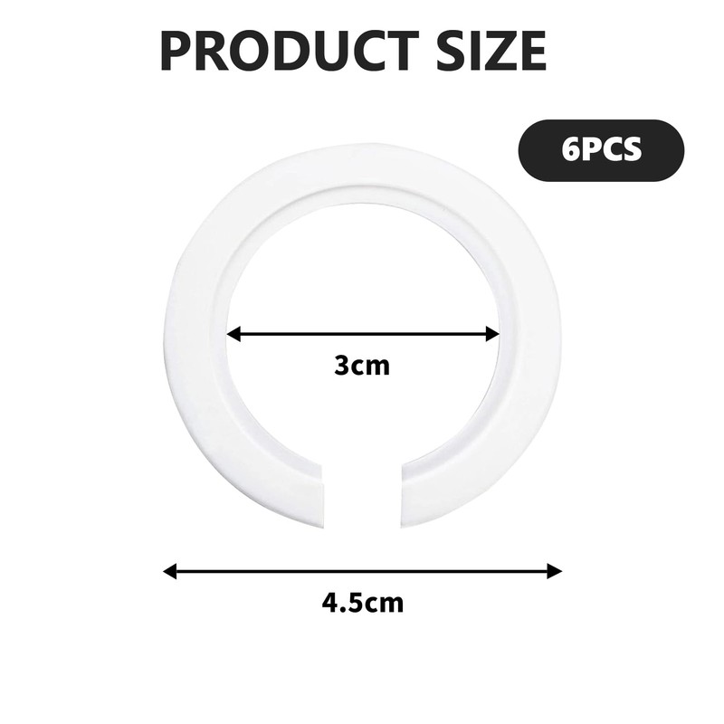 LIAMGUS 6 PCS lampshade Reducer Ring, E27 to E14 Lampshade