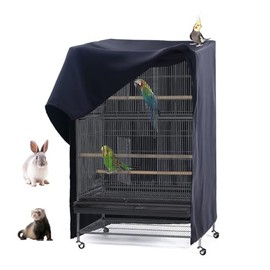Waterproof Oxford Cloth Bird Cage Cover - Adjustable Night Protector for Parrots, Cockatiels, Large and Mini Cages - Pet Supplies for Cats
