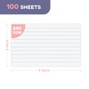 Heavy Weight Index Cards 3x5 Ruled - Goefun 240GSM/90LB 100