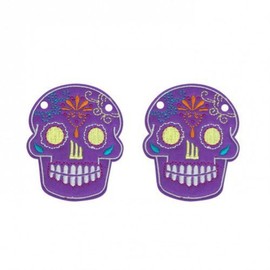 Shwings Lace Style (One Pair) - Choose Color (Sugar Skull Purple)