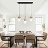 MELUCEE 23.6 Inches Dining Room Light Fixture Hanging 3-Lights Kitchen