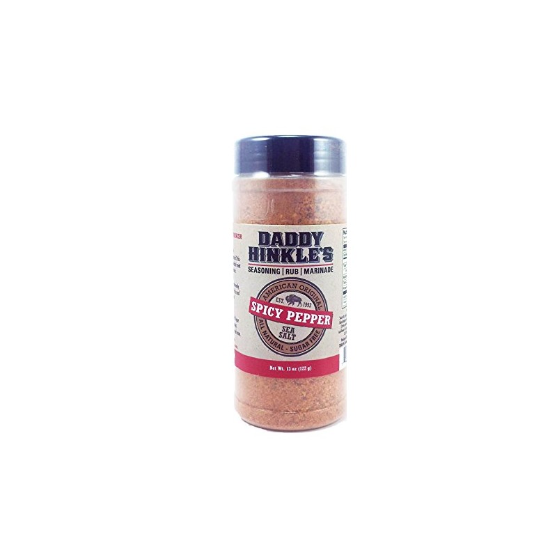 Daddy Hinkle's - 11 oz-Seasoning|Rub|Marinade - Spicy Pepper