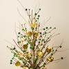 Glitzhome Lighted St Patrick's Shamrock and Berry Blossom Table Tree