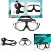 WHALE Professional Adults Electroplating Anti fog Swimming Glasses (Silver Black)
