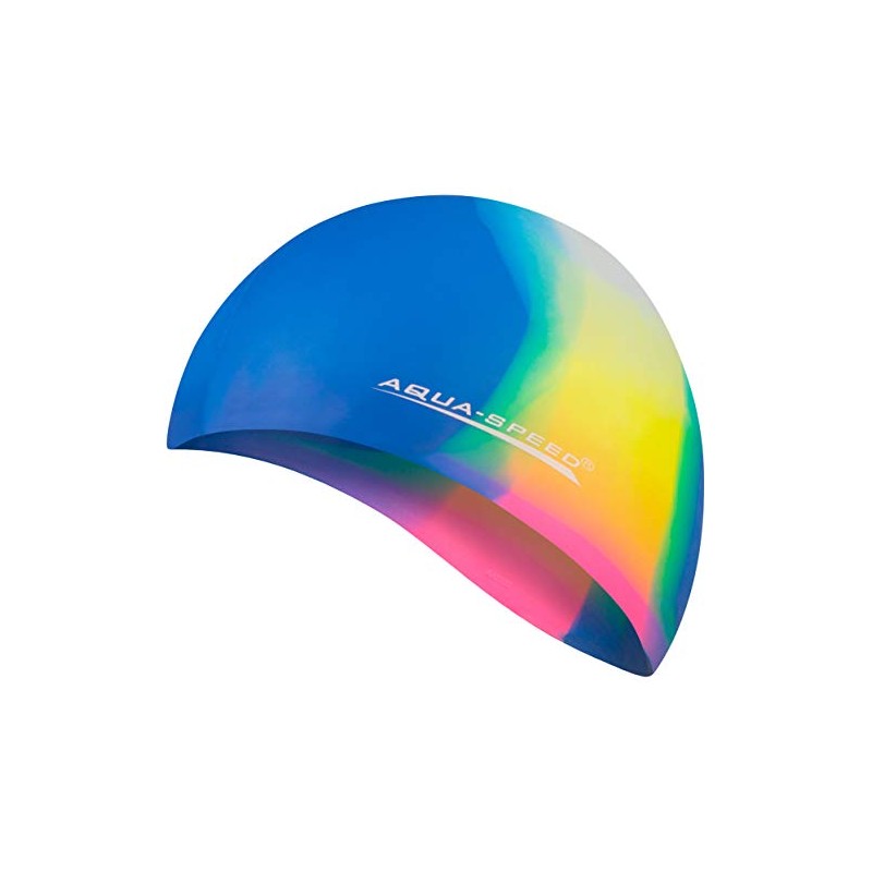 Aqua Speed Swimming Cap for Men, Bathing Cap Multi-Coloured with
