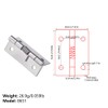 2Pcs Self-Opening Spring Hinges, 304 Stainless Steel Self-Opening Spring Door