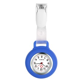 Avaner Nurse Watch Snap Lapel Watch Hanging Fob Watch with Silicone Cover for Nurses Doctors (7 Colors)