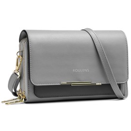 Roulens Small Crossbody Bag for Women,Cell Phone Purse Women's Shoulder Handbags Wallet Purse with Credit Card Slots