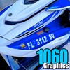 1060 Graphics - Custom Made Boat Registration Numbers or Boat