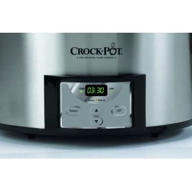 Crock-Pot 6-Quart Countdown Programmable Oval Slow Cooker with Dipper