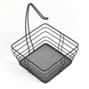 Zeller 27420 Fruit Basket, Metal, Black, Approx. 27 x 27