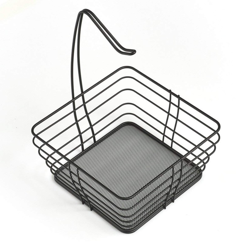 Zeller 27420 Fruit Basket, Metal, Black, Approx. 27 x 27