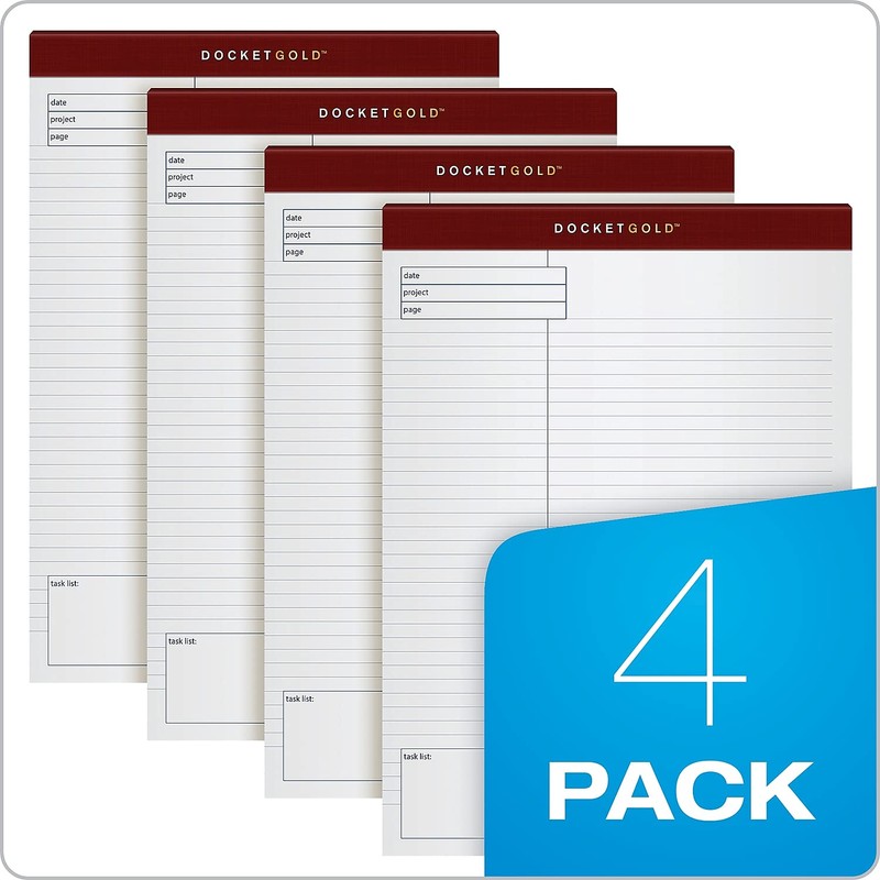 TOPS Project Planning Pads 40 Sheets per Pad, 4 Pads