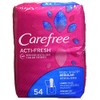 Carefree Acti-Fresh Regular 54 Count Liner To Go (3 Pack)