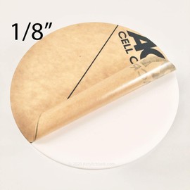 AcrylicBlank Glossy White Acrylic Circle Disc Round - Set of 20 Pieces (3.75" Diameter, 1/8" Thick White)