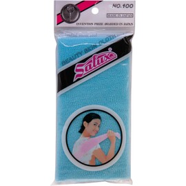 Toalla de baño exfoliante Salux azul - Textura ideal para cuerpo y espalda